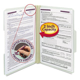 Smead Two Inch Expansion Fastener Folder, 1/3 Top Tab, Legal, Gray Green, 25/Box