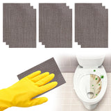 Toilet Cleaning Screens 10 Pcs Flexible Scrubbing Screen Cleaning Mesh for Household, 5.5 x 4 Inch Hard Water Stain Remover Pa