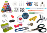 Aezzo 269 Pcs. Double Layer Tailoring Sewing Kit Box With 36 Threads,Tailoring Tools Like Needles,Measure Tape, Dress & Trouser 