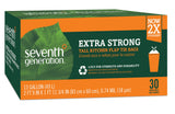 Seventh Generation Trash Bags, Tall Kitchen, 13-Gallon, 30-Count Boxes (Pack of 12)