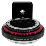Fotodiox Pro Lens Mount Adapter Nikon Nikkor F Mount G-Type D/SLR Lens to G-Mount GFX Mirrorless Camera