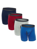 Fruit of the Loom Mens Premium COOLZONE Boxer Briefs, Assorted (4 Pack), XLarge