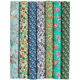 Oaixuilhy 7pcs Fat Quarters 100% Cotton Fabric Bundles Floral Precut Fabric Squares 18  x22for DIY Quilting Sewing Patchwor