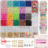 Mio Angle Bracelet Making Kit for Beginner 5000Pcs Preppy Polymer Friendship Bracelet Making with Charms Kit for Jewelry Making 