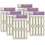 Magnetic Die-Cut Large Nameplates & Labels, Confetti, 10 Per Pack, 6 Packs
