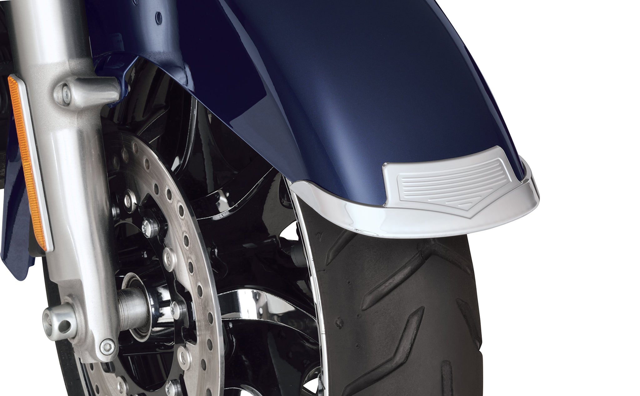 Show Chrome Accessories 91-310 Motorcycle Front Fender Tip Accent For Harley Flh 1998-Current