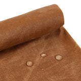 MAYJOYDIY 2 Yards Camel Cotton Waxed Canvas Fabric 55.9~58.3inch Wide Waxed Oilskin Cloth Waterproof Canvas Fabric by The Yard f