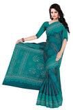 Tamaira Fashion Womens Plain Weave Pure Cotton Saree Without Blouse Piece(1856_Seagreen)