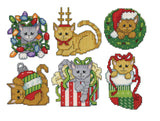 Design Works Crafts Kittens Counted Cross Stitch Ornament Kit, Various, (Christmas)