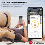 Kwikset Halo Wi-Fi Smart Lock, Keyless Entry Door Deadbolt, Geofence Auto-Unlock, Grade AAA Certified, No Hub Easy Install, Venetian Bronze Lifetime Finish Warranty, Backlit Keypad