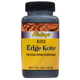 Fiebing's Edge Kote (4oz, Black) - Leather Edge Paint for Shoes, Furniture, Purses, Couches, Belts - Flexible, Water Resistant, 