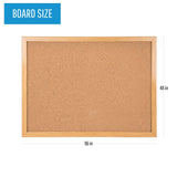 Cork Bulletin Board, Oak Mdf Frame