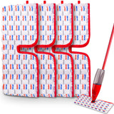 4 Pack O-Cedar ProMist MAX Mop Refill Pads - Reusable Microfiber Mop Heads for Dry/Wet Use, Machine Washable, All Surface Floor 