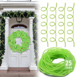 Arrowbash 25 Yards Christmas Mesh Tubing for Crafts Lime Green Deco Mesh Tubing for Wreath 8 mm Metallic Foil Poly Tube Flexible