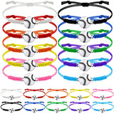 Jadive 20 Pcs Softball Charm Bracelets Bulk Softball Birthday Party Favors Sport Coach Bracelets Adjustable Baseball Team Gifts 