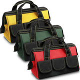 Sanwuta 3 Pack Tool Bag for Men with Waterproof Hard Bottom, Heavy Duty Tool Bag Wide Mouth Tote for Various Instrument, Electri