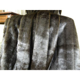 Plutus Brands Tip Dyed Mink Handmade Throw Pillow, 90 X 90 Queen, Dark Brown