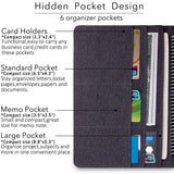 Folio Cover Compatible with Rocketbook Everlast Fusion, Cloth Fabric, Multi Organizer Men & Women Folder with Pen Loop/Phone Poc