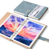 Lightwish Watercolor Sketchbook,100% Cotton Acid Free Watercolor Journal,450gsm Cold Press Watercolor Paper for Artists,Adults,S