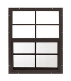 Shed Window 18 W x 23 H, Flush Mount Brown for Sheds, Playhouses, and Chicken Coops 1 PK (W1823BRBX1)