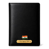 Savri Customized Leather Hardcover Diary With Name & Charm Black | Personalised A5 Journal Notebook | 192 Ruled Pages Daily Plan