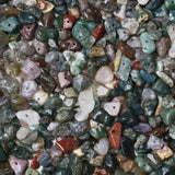 LAIDANLA Indian Agate 400pcs Natural Chip Stone Beads 5-8mm Healing Crystal Irregular Gemstones Drilled DIY Loose Rocks Bead Cry