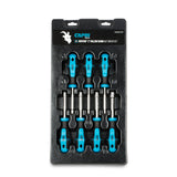 Capri Tools Kontour Nut Driver Set, 3Inch Hollow Shaft, SAE, 7Piece