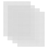 Caydo 4 Pieces 7 Count Plastic Canvas Sheets 10.5 x 13.5 Inch Plastic Mesh Sheet, Eye Mesh for Embroidery, Acrylic Yarn Crafting