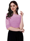 Pujia Mills Blouse For Women Blouse Readymade Stylish Design Blouses For Women Readymade Blouse For Women Stylish Fancy Blouse Stitched Blouse For Women Saree Blouse Baby Pink Blouse Readymade Baby Pink 34
