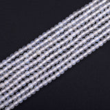 GEM-Inside 3mm Natural Smooth Surface White Agate Gemstone Round Loose Beads Energy Power Beads for Jewelry Making 15