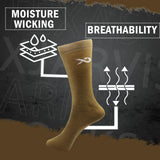 Xjarvis Texas Army Mens Long Cotton Socks Calf-Length Formal Office Breathable Anti-Odour Soft Grip Sweat-Resistant Stretchable Comfort Pack Of 6,Army,,B0CQG7R2PV