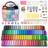Shuttle Art 82 Colors Polymer Clay Kit with 19 Clay Tools, 16 Kinds of Accessories, NonToxic, NonSticky, Ideal DIY Art Craft G