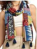 Ke Kanha Exports|Scarf With Tassel|Scarf For Women Stylish|Stole For Women|Scarf For Women|Boho Beach Wrap|Premium Feel Viscose|