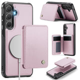Usroom Compatible with Magsafe for Samsung Galaxy S25 Plus Wallet Case Magnetic Card Holder, RFID Blocking 2 in 1 Detachable Kic