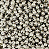 500 Round Silver Acrylic Beads 8mm Diameter with 2mm Hole