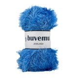 Buvemu Eyelash Fun Fur Yarn 100 Gram (3.53 Ounces) 175 Yards (160 Meters) (Blue)