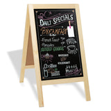 Ilyapa Wooden AFrame Sign with Eraser & Chalk 40 x 20 Inches Magnetic Sidewalk Chalkboard Sturdy Freestanding DIY Sandwich 