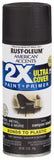 RustOleum 327916 American Accents Spray Paint, 12 Ounce, Satin Canyon Black