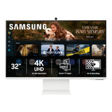 SAMSUNG 32Smart Monitor M8 (M80F) 4K UHD Display, Samsung Vision AI, Smart TV Apps, Gaming Hub, USB-C, HDMI and USB-A, White