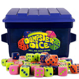 Big Discoveries Dumpster Dice - Fast-Paced Family Dice Game | Fun 4-Player Board and Dice Game with Dumpster, 80 Dice, and Graff