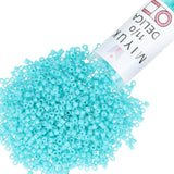 Miyuki Delica Seed Beads - Size 11/0 (1.6 mm), DB2130, Duracoat Opaque Underwater Blue, 7.2 g, Approx. 1440 Beads, Made in Japan