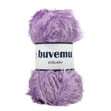 Buvemu Eyelash Fun Fur Yarn 100 Gram (3.53 Ounces) 175 Yards (160 Meters) (Lilac - 2 Skeins)