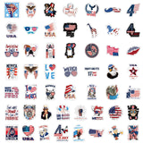 100pcs American Stickers Independence Day Aesthetic Vinyl Stickers Stickers for Laptop Water Bottle Hydro Flask Bicycle Computer
