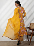 Libas Women'S Pure Cotton Kurta Set (36747O_Mustard Mustard M