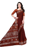 Tamaira Fashion Womens Plain Weave Pure Cotton Saree Without Blouse Piece(1920_Maroon)