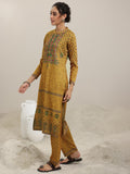 Libas Women'S Wool Blend Kurta Set (48767W_Mustard Mustard 3Xl