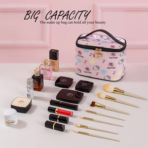 AmBealla Make up Bag Travel Cosmetic Bags Brush Holder Zipper Pouch Case Organizer Cute Organizer Suitable for Purse for Women (