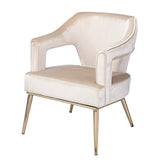 SEI Furniture Eldermain Upholstered Accent Chair, Beige