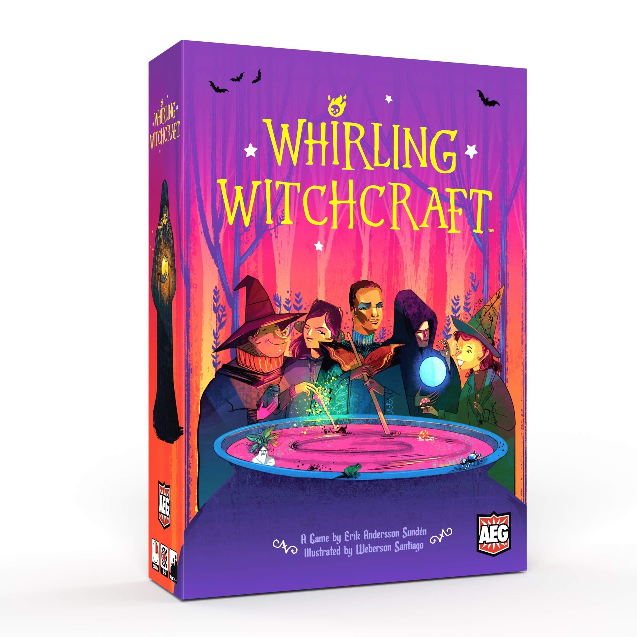 Alderac Entertainment Group Aeg7097 Whirling Witchcraft Fantasy Family Friendly Fun Board Game