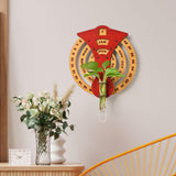 Gkd Calendar 2026 Wall Hanging Perpetual Calendar With Planter Wooden Circular Round Shape Calendar For Infinite Lifetime Best F